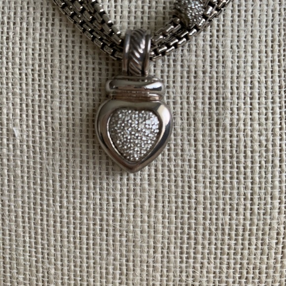 David Yurman layered Pave Diamond Necklace (ONLY) - Picture 7 of 8